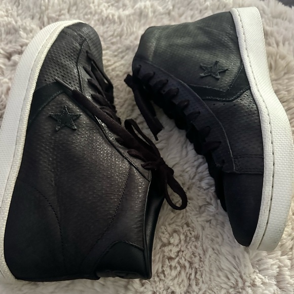 Men’s Converse Pro Leather 76 Mid Black Size 11 - Picture 2 of 14